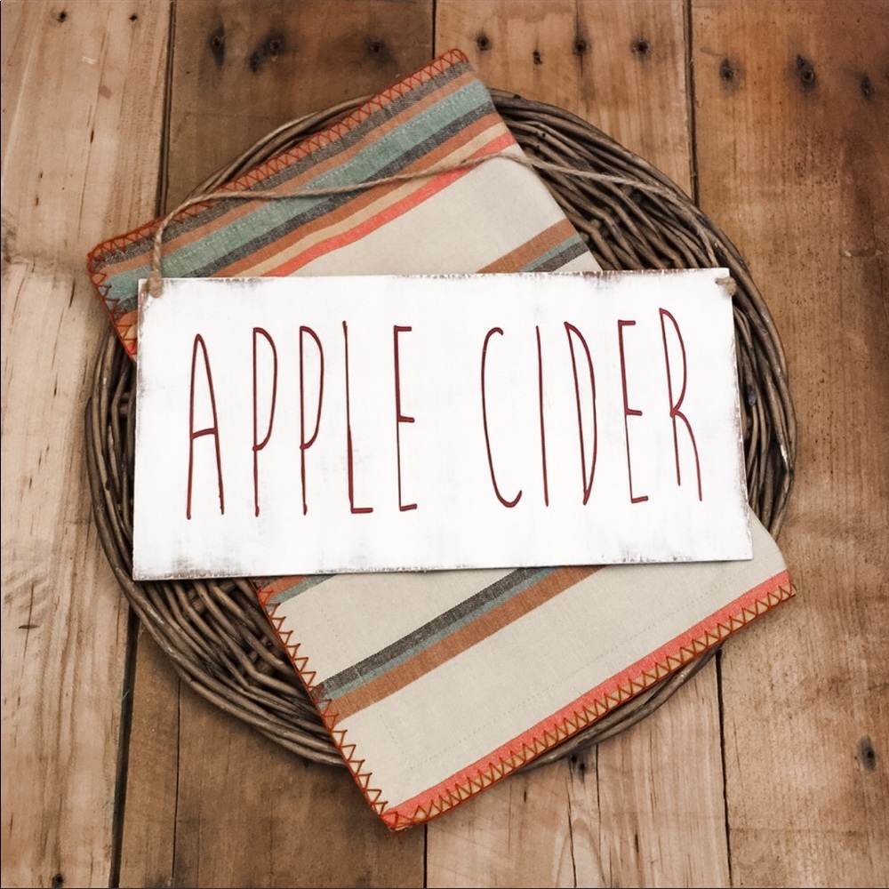 🛒2/$30!🛒  Apple Cider-  PAINTED WOOD SIGN